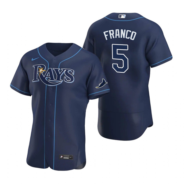 Rays 5 Wander Franco Navy Nike Flexbase Jersey Dzhi,We sell and wholesale Rays 5 Wander Franco Navy Nike Flexbase Jersey Dzhi on line form chian!